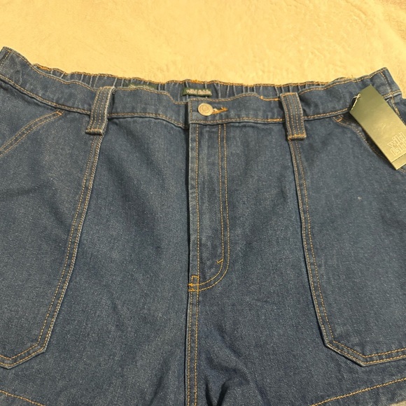 Wild Fable super high rise utility denim shorts NWT Juniors size 17 - Picture 2 of 8